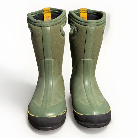 Bogs Kids Classic Waterproof Insulated Winter Boots Green US Size 10 EU 26 - Picture 2 of 12